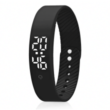 Βηματόμετρο, εύχρηστο fitness tracker, λουράκι γυμναστικής με ρολόι