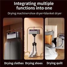 Sèche-Linge Portable Pliable avec Minuterie,Chauffage Rapide et Uniforme 3D,Faible Niveau Sonore,Conception Écoénergétique,Idéal pour