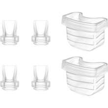 1 Set per Tiralatte Indossabili (Valvole A Becco D'Anatra, Diaframmi In Silicone) - Compatibile con Tiralatte Elettrici