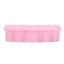 Komfortable Baby-Shampoobürste, Silikon, rosa