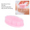 Komfortable Baby-Shampoobürste, Silikon, rosa 21