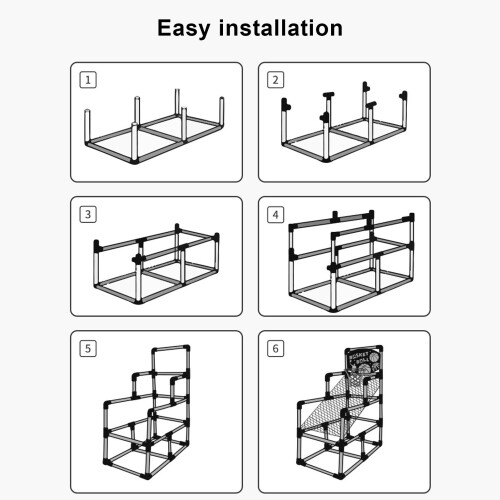 Kompakter Basketballständer für Kinder, mobil und 2