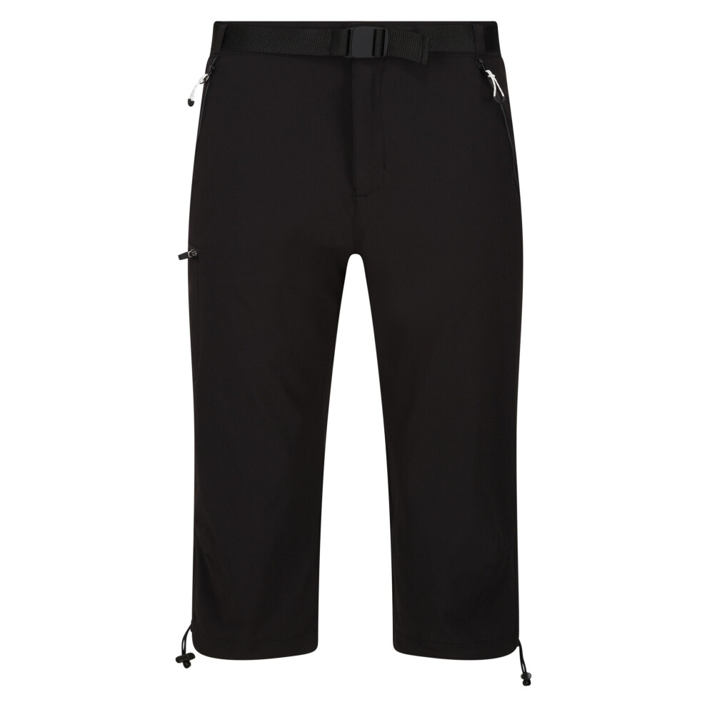 Regatta Men's Black Xert Stretch Iii Stretch Active Capri Shorts - 34R - 90% Polyamide/10% Elastane - Image 2