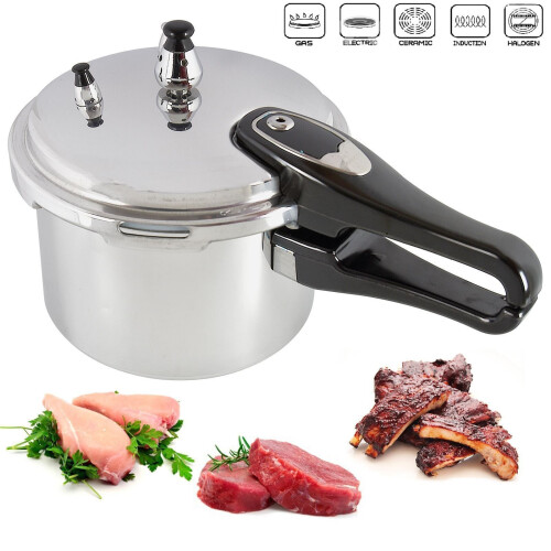 7 LITRE PRESSURE COOKER ALUMINIUM 7L KITCHEN CATERING HOME WITH SPARE GASKET