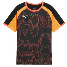 (9-10 Years, Black/Orange) Puma Childrens/Kids Individualliga Football T-Shirt