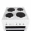electriQ 50cm Electric Cooker with Single Oven and Solid Hotplate in White 4
