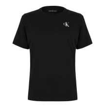 (S, Black) Calvin Klein Mens Mono Back Print Regular T-Shirt