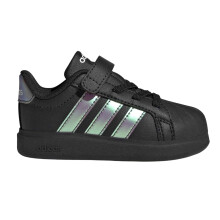 (7 UK Child, Black/Iridescent) Adidas Childrens/Kids Grand Court Iridescent Trainers