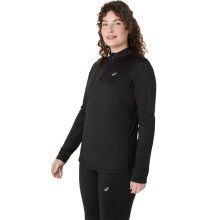 (12 UK, Black) Asics Womens/Ladies Half Zip Winter Top