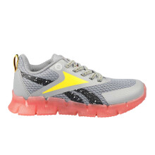(2.5 UK, Grey) Reebok Childrens/Kids Zig N Glow Flashing Lights Trainers