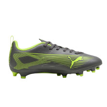 (3 UK, Silver/Yellow) Puma Childrens/Kids Ultra 5 Play Firm Ground Football Boots