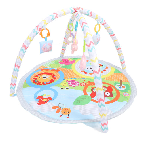 Baby Turnmatte rund mit Spielzeug 1