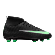 (4 UK, Black/Green) Nike Childrens/Kids Superfly 11 Club Ombre High-top Firm Ground Football Boots