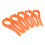 5er Set Herdknopf Kindersicherung Orange 16