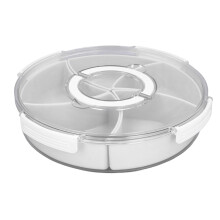 Snack-Organizer 5 Fächer drehbar mit Deckel und