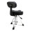 Adjustable Height Hydraulic Drum Stool Seat Saddle Drum Throne w/ Backrest Black 3