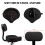 Adjustable Height Hydraulic Drum Stool Seat Saddle Drum Throne w/ Backrest Black 4