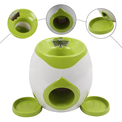 Dog Automatic Ball Feeder Convenient Pet Reward Machine Interactive Game W/ Ball 2