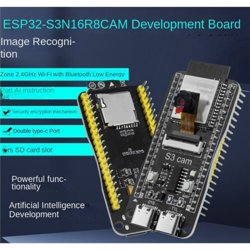 ESP32-S3 CAM Development Board WiFi  Module Onboard ESP32-S3 N16R8 Dual TYPE-C OV3660 Camera 1
