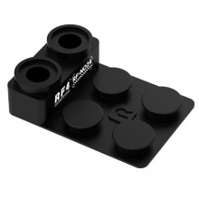 RF4 Hot Air Station Nozzle Holder NO24, 6 Precisely Partitioned Slots, Universal SMD Rework Nozzle Storage Box Tool