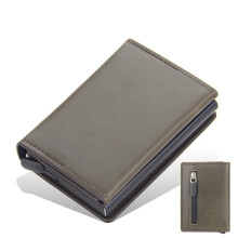 Portefeuille pour homme, Portefeuille Ă carte Pop Up en cuir PU, Slim avec protection RFID
