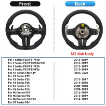 COIKA Volant M Sport, Chrome Noir, Cuir Perforé, Pour BMW E90 E87 E84 F30 F34 F80 F15 F22 F10 F07