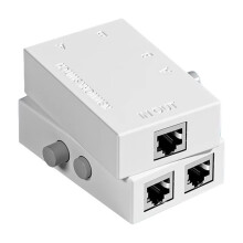 2 Unidades de Rede Ethernet com 2 Portas RJ45, Compartilhamento Manual, Switcher, Hub, Adaptador, Divisor e Conversor