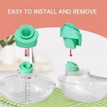 2 Duckbill Valves & 2 Seals - Compatible for Elvie Wearable Breast Pump,Pump Seals Green