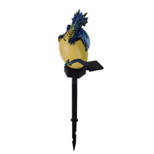 Solar Dragon Garden Decor Dragon Gifts for Women with Egg Light Outdoor Medieval Dragon Statue for Yard Art C
