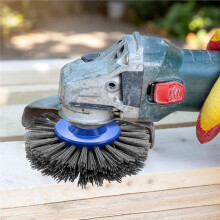 Grinding Brush for Angle Grinder M14 Nylon Brush 80 Grit Nylon Brush Angle Grinder, for Deburring Rust Removal Paint