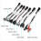 Lot de 7 Câbles Adaptateurs de Test D'Injecteurs Common Rail pour ,  et 6