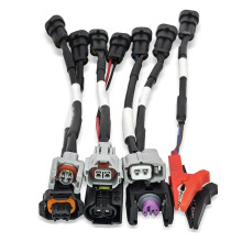7pcs/Lot Common Rail Injector Tester Plug Adapter Cable for for Injector Nozzle Wiring Cables Cord