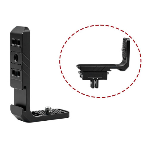 Vertical-Horizontal Mount for  X5/X4, Aluminum Alloy Action Camera Frame with 1/4" Screw Hole