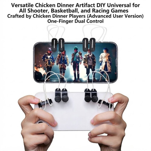 Mobile Game Trigger, No Block Camera, Universal for Phones, Game Controller Buttons 2