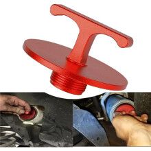 Automotive Oil Filter, Aluminum Alloy Oil Filter for 2013-2018 Engines,Oil Filter Plug Cap Off Tool Red