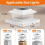 Solar Fence Post Cap Lights - High Brightness Flickering Flame LED Lighting for Posts White 6