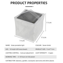 Portable Solar Camping Lantern Multi-Function Foldable Lantern Light Waterproof Outdoor Emergency Hanging Tent Lamp