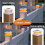 Solar Fence Post Cap Lights - High Brightness Flickering Flame LED Lighting for Posts White 3
