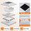 Solar Fence Post Cap Lights - High Brightness Flickering Flame LED Lighting for Posts White 5