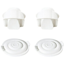 2 Duckbill Valves & 2 Seals - Compatible for Elvie Wearable Breast Pump,Pump Seals White