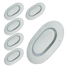 6PCS Oval Metal Floor Pan Drain Plug Covers for Camaro Nova Firebird LeMans GTO Skylark