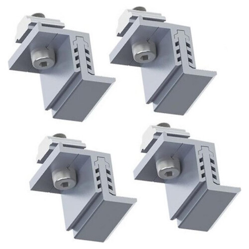 1set Solar Panel Clamps - Long-Lasting Mounts for PV Module Roof Rail Installation,PV Mounting Hardware 1