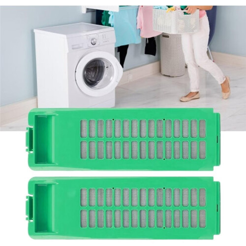 2pcs Plastic Lint/Hair Filter for Washing Machines - Maintenance Accessory,Filter Mesh Bag 1