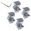 1set Solar Panel Clamps - Long-Lasting Mounts for PV Module Roof Rail Installation,PV Mounting Hardware 3
