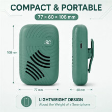Secador de Aquarela Portátil Sem Fio com 3 Velocidades e Bateria de 2000mAh.