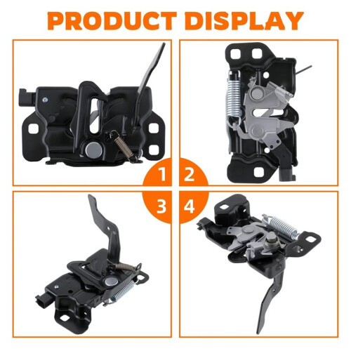 68261143AA, 4589710AB para  Ram 2500 3500 2010-2019 Trava Do Capô com Interruptor 2