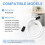 WPW10545278 Dishwasher Drain Loop Hose with Check Valve for   Models, with Installation Gloves 4