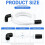 WPW10545278 Dishwasher Drain Loop Hose with Check Valve for   Models, with Installation Gloves 5