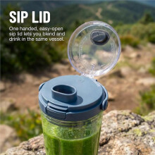 Lid Accessories for Blast Portable Blender 18oz Blending Vessel, Leakproof Sip Seal Spout Lid, Dishwasher Safe