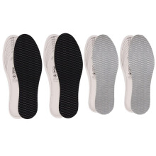 Anti Odour Shoe Insoles,4 Pairs Sweaty Feet Shoe Insoles Breathable Cotton Odour Eating Inserts, Cut to Fit Size,Soft Latex Foam Shoe Insoles Inserts